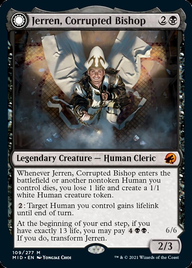 Jerren, Corrupted Bishop // Ormendahl, the Corrupted [Innistrad: Midnight Hunt] | Deep Dive Games St. Marys