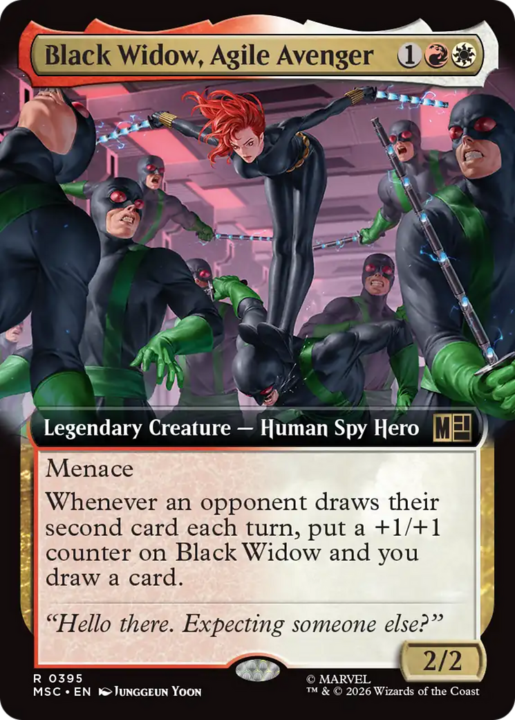 Black Widow, Agile Avenger (Extended Art) [Marvel Super Heroes Commander] | Deep Dive Games St. Marys