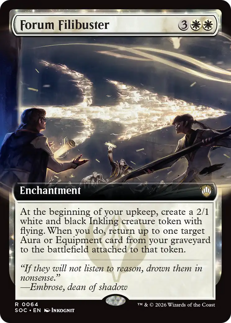 Forum Filibuster (Extended Art) [Secrets of Strixhaven Commander] | Deep Dive Games St. Marys
