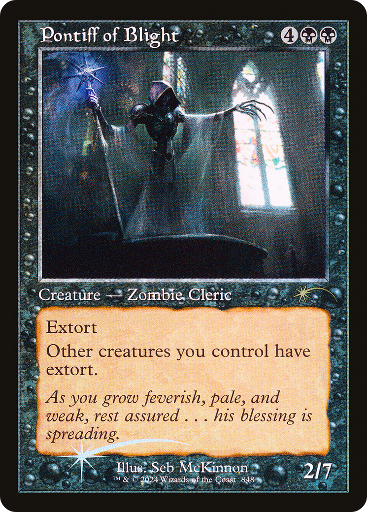 Pontiff of Blight (Retro Frame) [Secret Lair Drop Series] | Deep Dive Games St. Marys