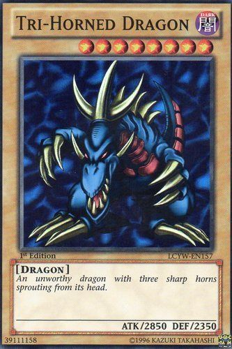 Tri-Horned Dragon [LCYW-EN157] Super Rare | Deep Dive Games St. Marys
