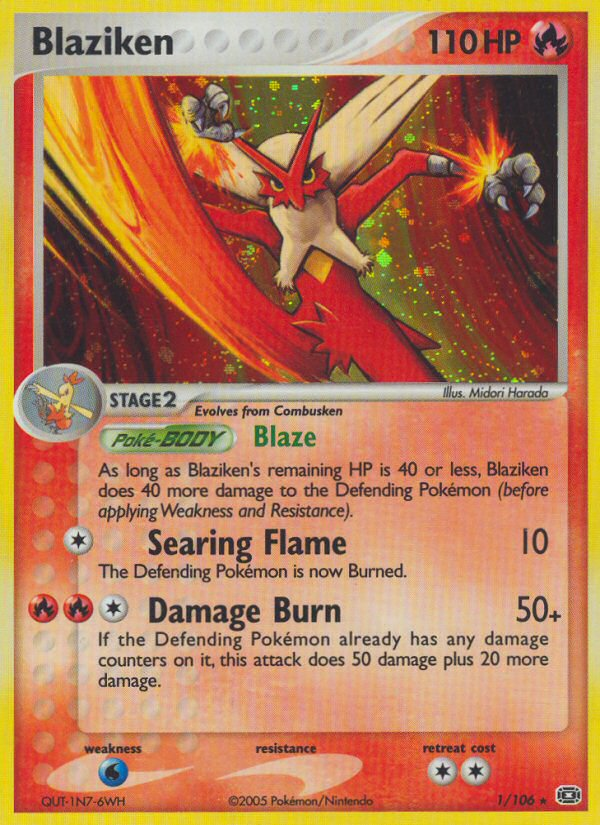 Blaziken (1/106) [EX: Emerald] | Deep Dive Games St. Marys