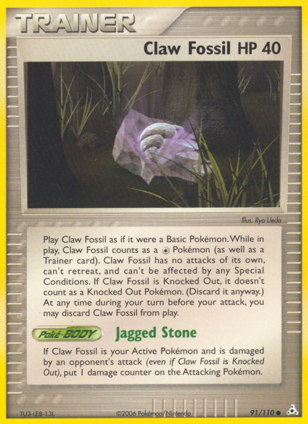 Claw Fossil (91/110) [EX: Holon Phantoms] | Deep Dive Games St. Marys