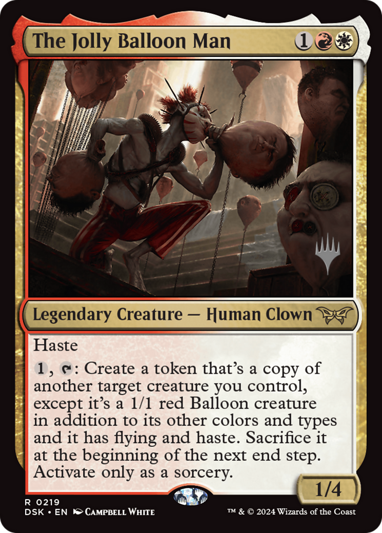 The Jolly Balloon Man (Promo Pack) [Duskmourn: House of Horror Promos] | Deep Dive Games St. Marys