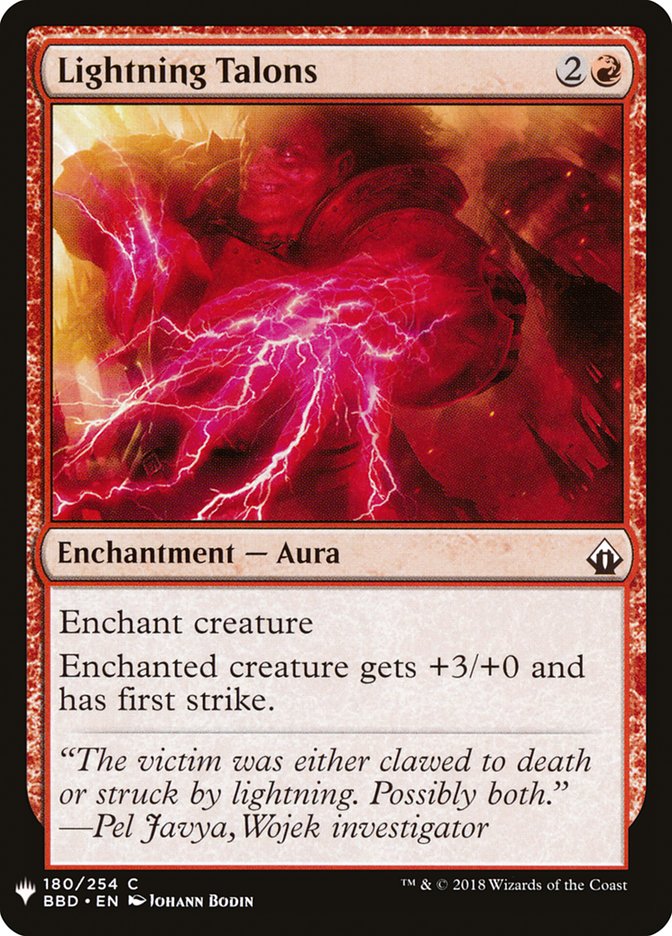 Lightning Talons [Mystery Booster] | Deep Dive Games St. Marys