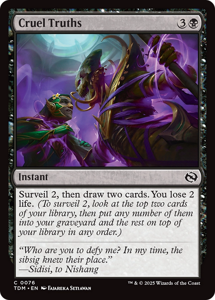 Cruel Truths [Tarkir: Dragonstorm] | Deep Dive Games St. Marys