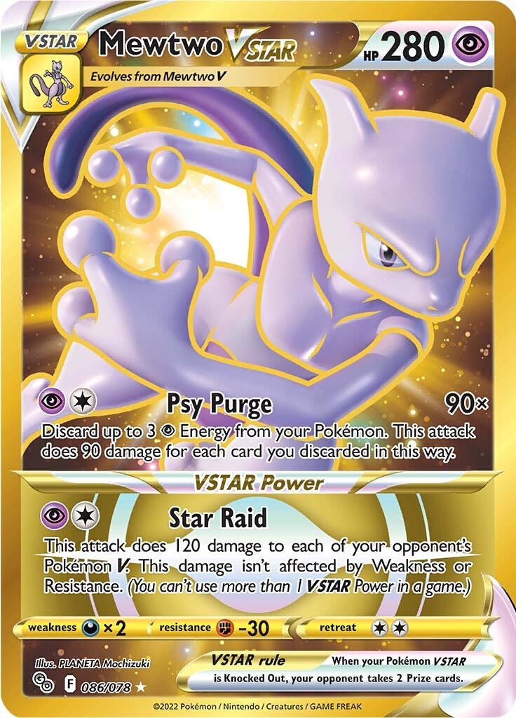Mewtwo VSTAR (086/078) [Pokémon GO] | Deep Dive Games St. Marys