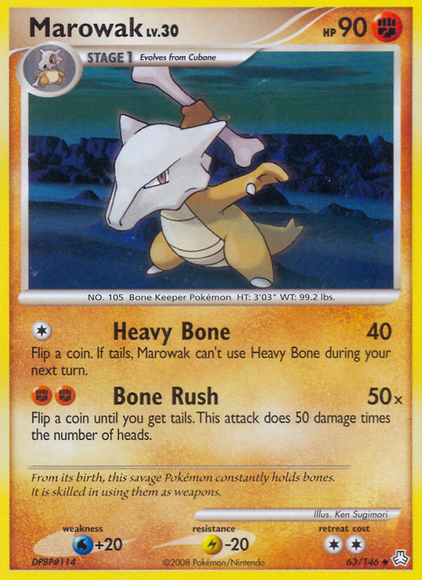 Marowak (63/146) [Diamond & Pearl: Legends Awakened] | Deep Dive Games St. Marys