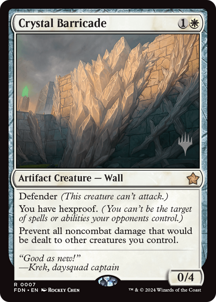 Crystal Barricade [Foundations Promos] | Deep Dive Games St. Marys
