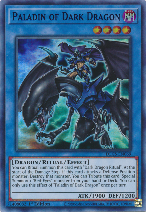 Paladin of Dark Dragon (Blue) [DLCS-EN069] Ultra Rare | Deep Dive Games St. Marys