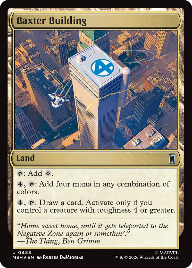 Baxter Building (Surge Foil) [Marvel Super Heroes] | Deep Dive Games St. Marys