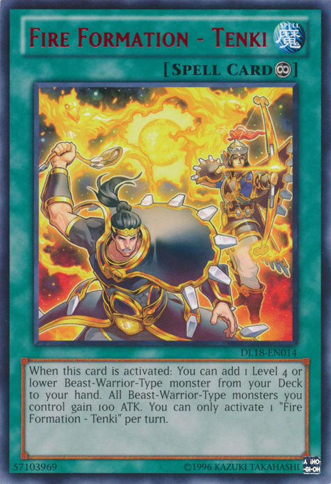 Fire Formation - Tenki (Red) [DL18-EN014] Rare | Deep Dive Games St. Marys