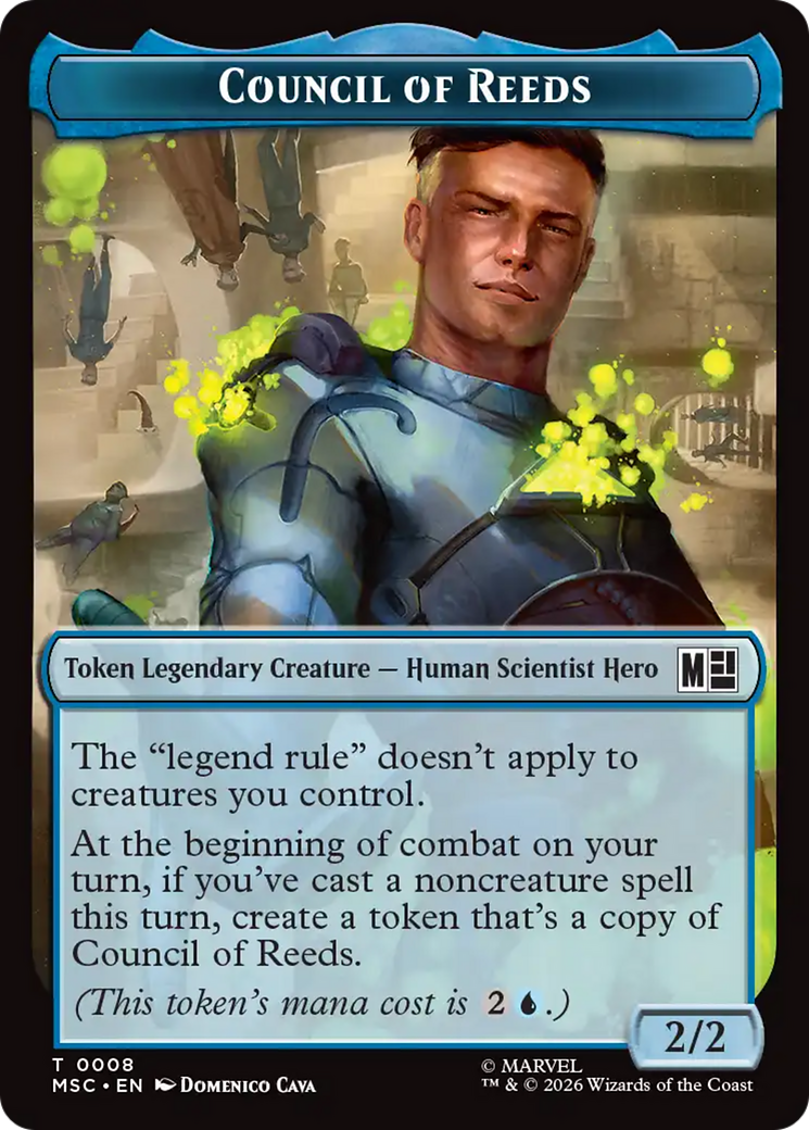 Wall // Council of Reeds Double-Sided Token [Marvel Super Heroes Commander Tokens] | Deep Dive Games St. Marys