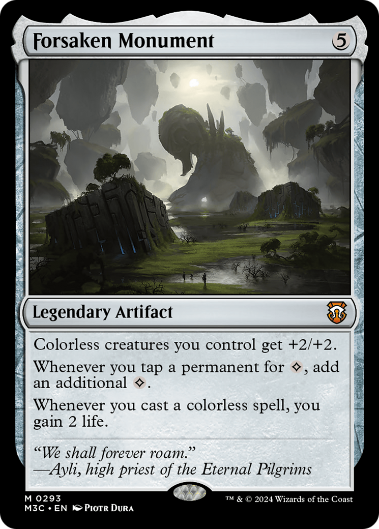 Forsaken Monument (Ripple Foil) [Modern Horizons 3 Commander] | Deep Dive Games St. Marys