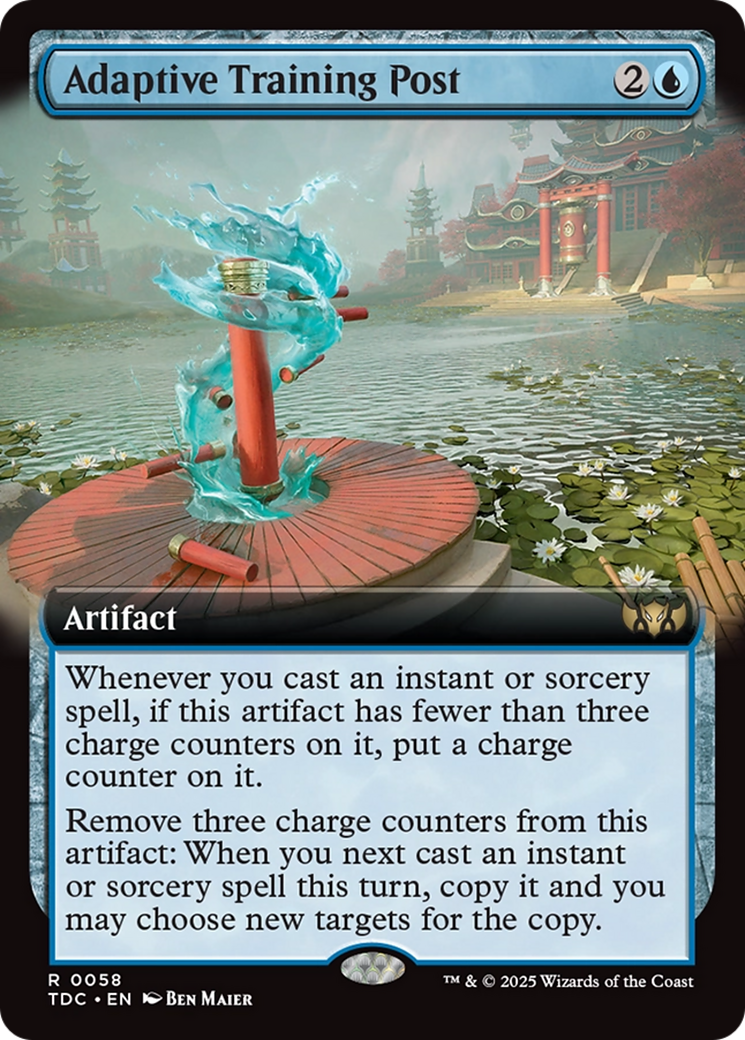 Adaptive Training Post (Extended Art) [Tarkir: Dragonstorm Commander] | Deep Dive Games St. Marys
