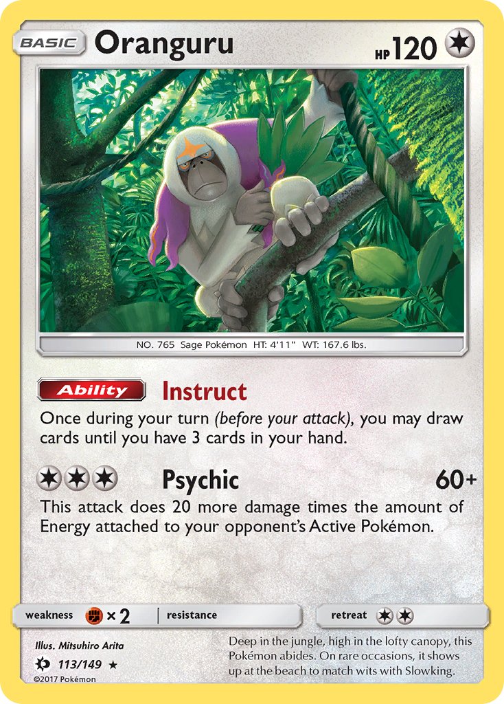 Oranguru (113/149) (Theme Deck Exclusive) [Sun & Moon: Base Set] | Deep Dive Games St. Marys