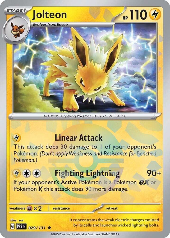 Jolteon (029/131) (Poke Ball Pattern) [Scarlet & Violet: Prismatic Evolutions] | Deep Dive Games St. Marys