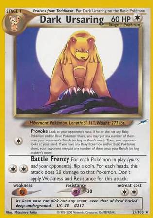 Dark Ursaring (21/105) [Neo Destiny Unlimited] | Deep Dive Games St. Marys