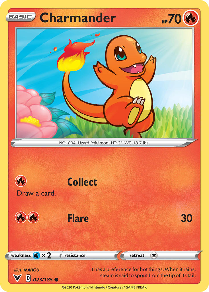 Charmander (023/185) [Sword & Shield: Vivid Voltage] | Deep Dive Games St. Marys