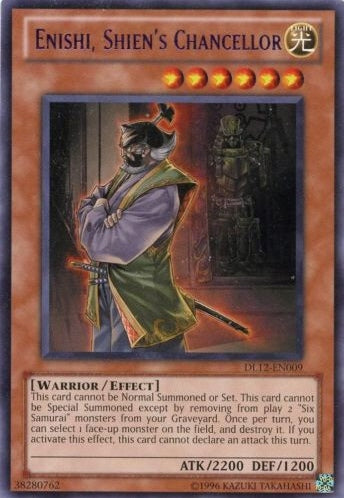 Enishi, Shien's Chancellor (Purple) [DL12-EN009] Rare | Deep Dive Games St. Marys