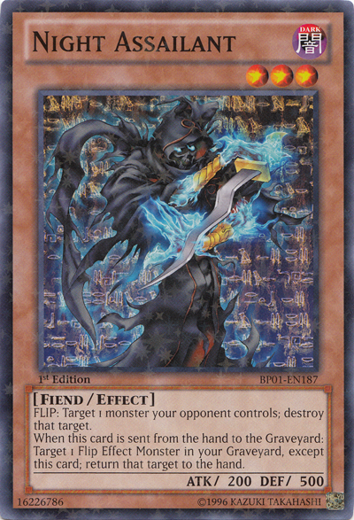 Night Assailant [BP01-EN187] Starfoil Rare | Deep Dive Games St. Marys
