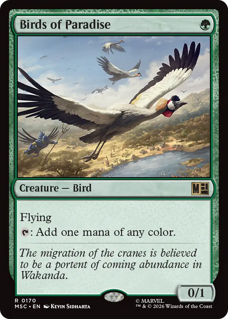 Birds of Paradise (Surge Foil) [Marvel Super Heroes Commander] | Deep Dive Games St. Marys