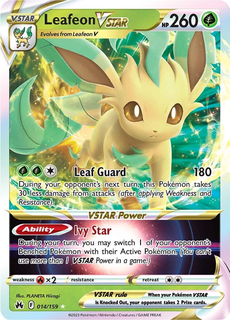 Leafeon VSTAR (014/159) [Sword & Shield: Crown Zenith] | Deep Dive Games St. Marys