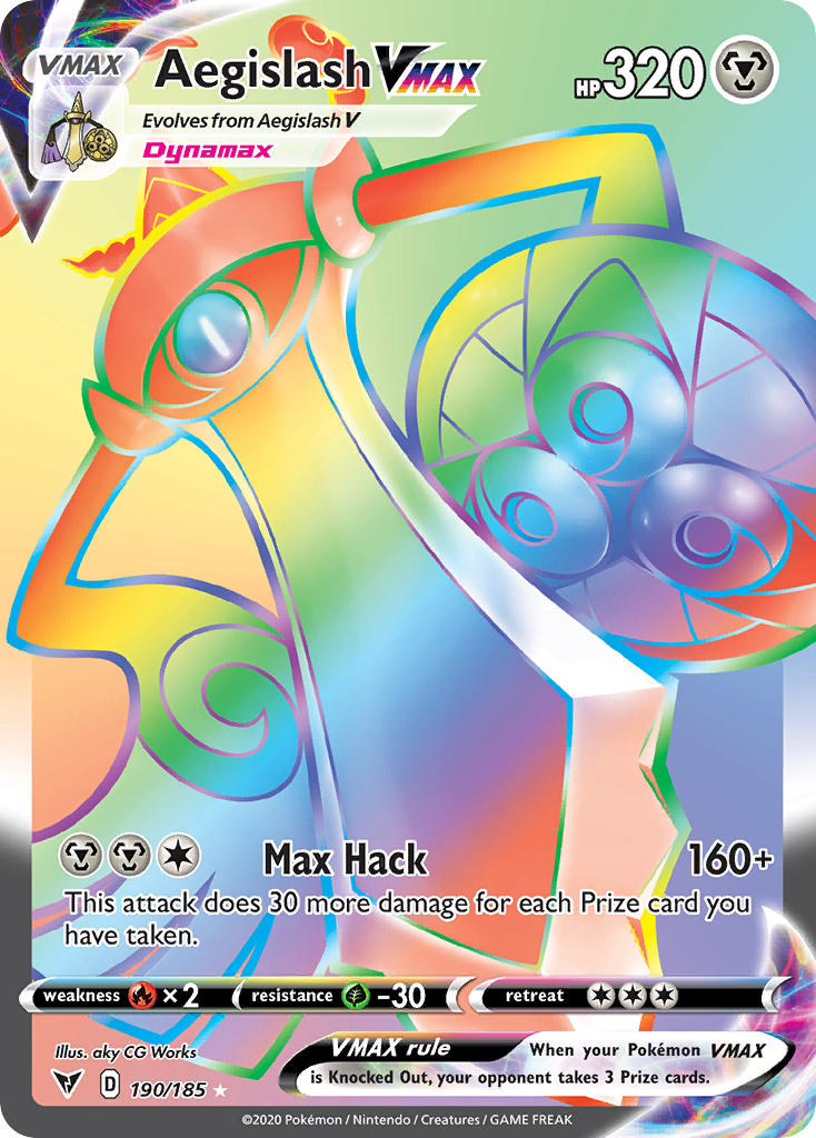 Aegislash VMAX (190/185) [Sword & Shield: Vivid Voltage] | Deep Dive Games St. Marys