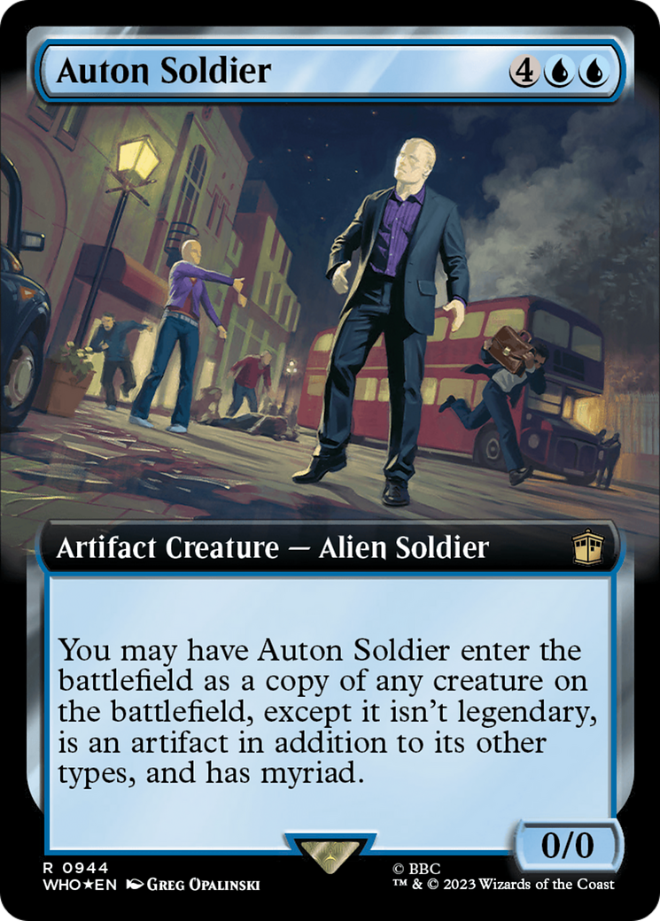 Auton Soldier (Extended Art) (Surge Foil) [Doctor Who] | Deep Dive Games St. Marys