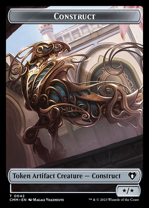 Treasure // Construct (0042) Double-Sided Token [Commander Masters Tokens] | Deep Dive Games St. Marys