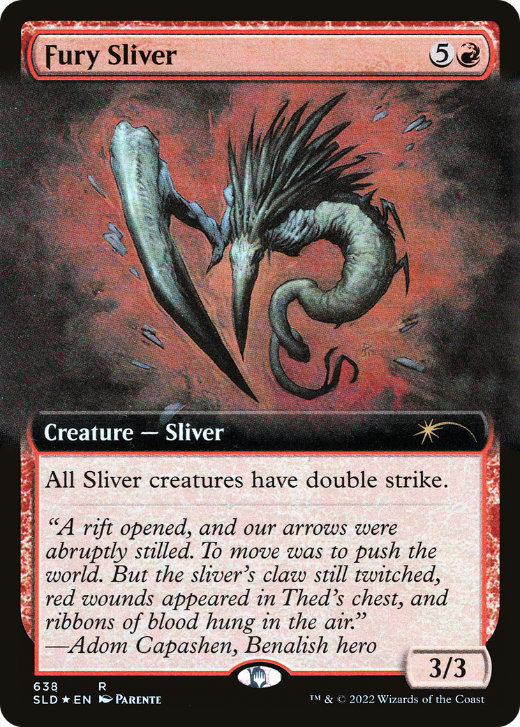 Fury Sliver (Extended Art) [Secret Lair Drop Promos] | Deep Dive Games St. Marys