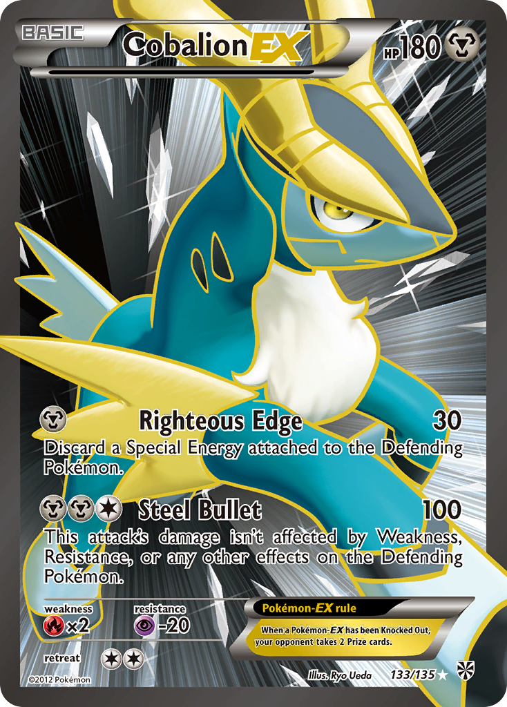 Cobalion EX (133/135) [Black & White: Plasma Storm] | Deep Dive Games St. Marys