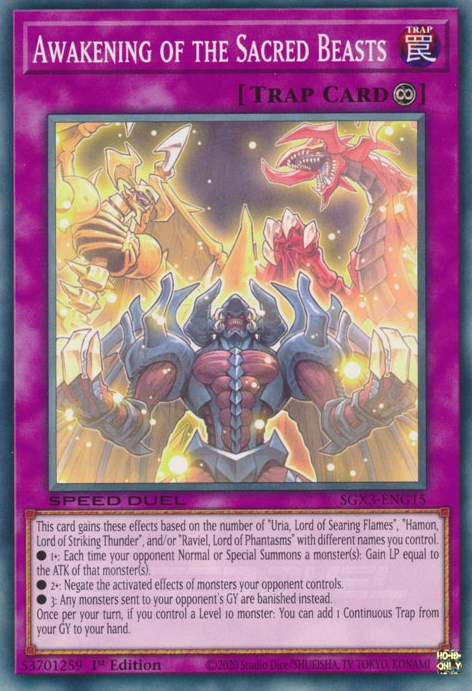 Awakening of the Sacred Beasts [SGX3-ENG15] Common | Deep Dive Games St. Marys