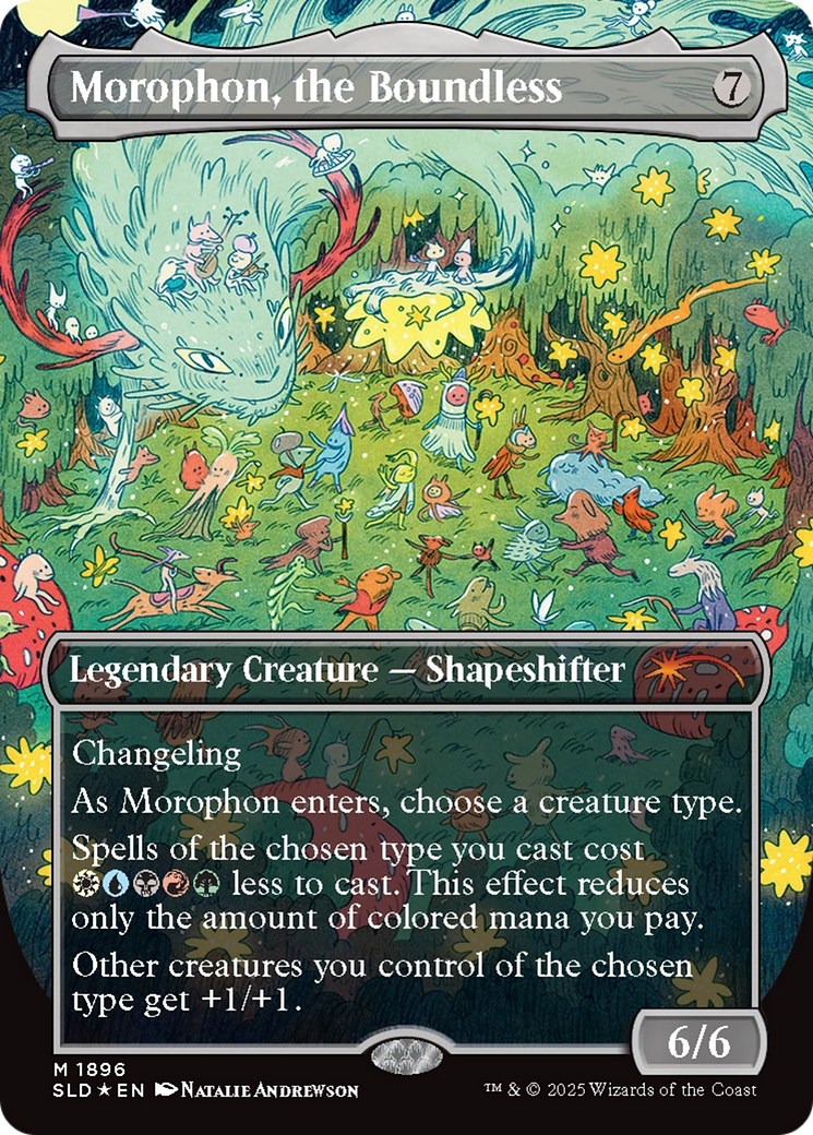 Morophon, the Boundless (Display Commander) - Thick Stock (Double Rainbow Foil) [Secret Lair Drop Series] | Deep Dive Games St. Marys