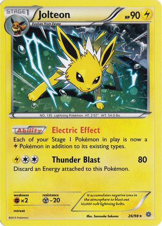 Jolteon (26/98) (Cosmos Holo) [XY: Ancient Origins] | Deep Dive Games St. Marys