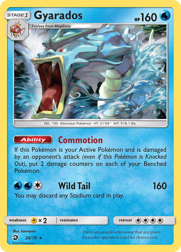 Gyarados (20/70) [Sun & Moon: Dragon Majesty] | Deep Dive Games St. Marys