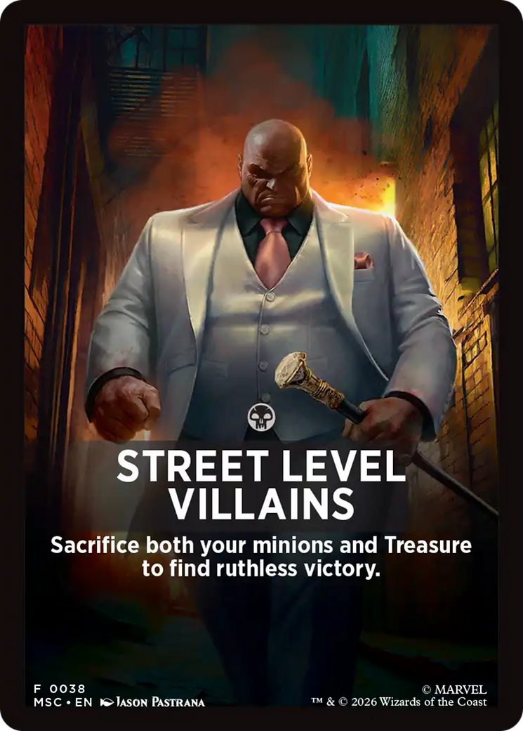Street Level Villains Theme Card [Marvel Super Heroes Commander] | Deep Dive Games St. Marys