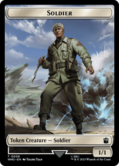 Soldier // Food (0026) Double-Sided Token [Doctor Who Tokens] | Deep Dive Games St. Marys