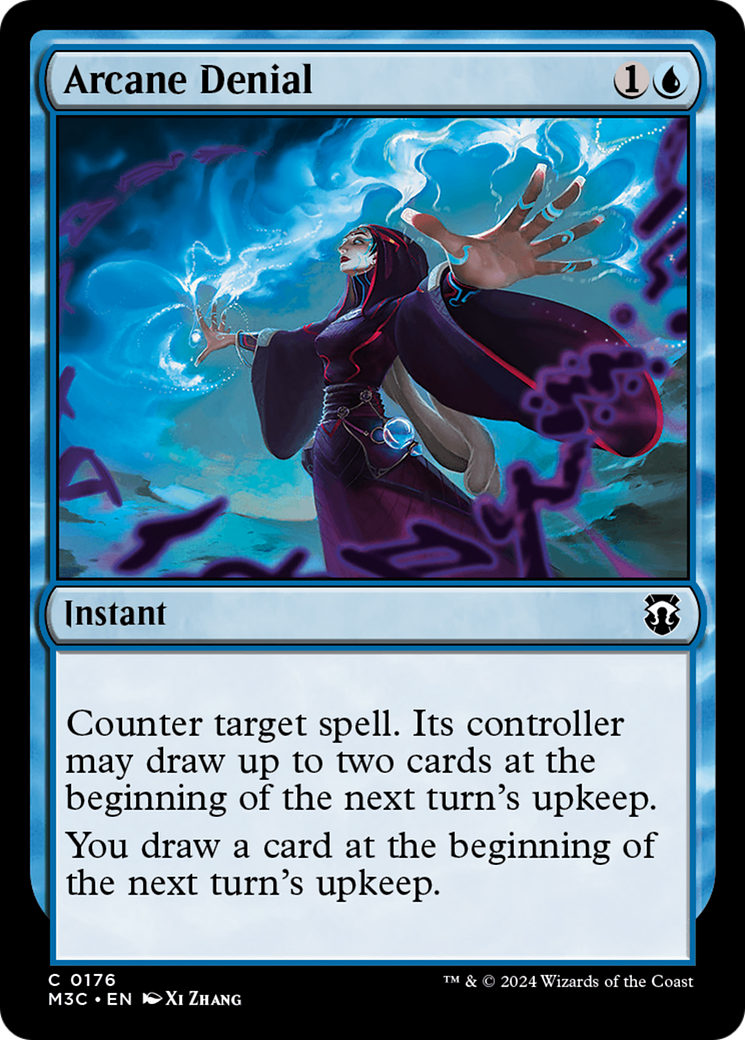 Arcane Denial (Ripple Foil) [Modern Horizons 3 Commander] | Deep Dive Games St. Marys