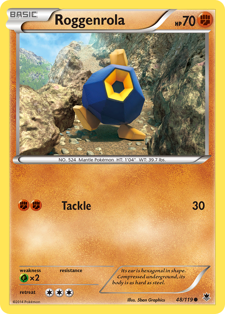 Roggenrola (48/119) [XY: Phantom Forces] | Deep Dive Games St. Marys