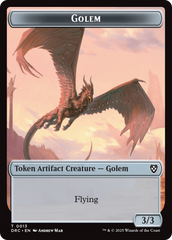 Construct // Golem (0013) Double-Sided Token [Aetherdrift Tokens] | Deep Dive Games St. Marys