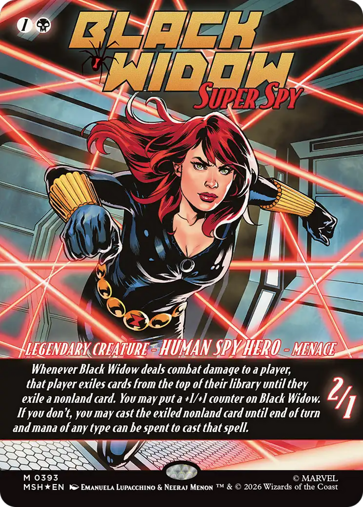 Black Widow, Super Spy (Borderless) (0393) [Marvel Super Heroes] | Deep Dive Games St. Marys