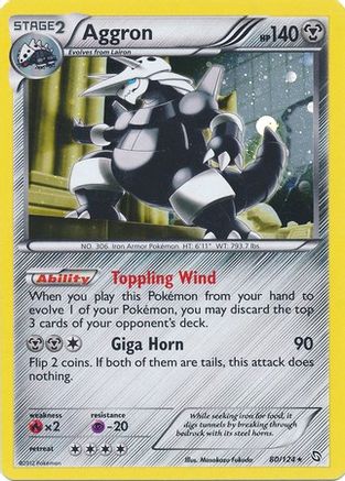 Aggron (80/124) (Cosmos Holo) [Black & White: Dragons Exalted] | Deep Dive Games St. Marys