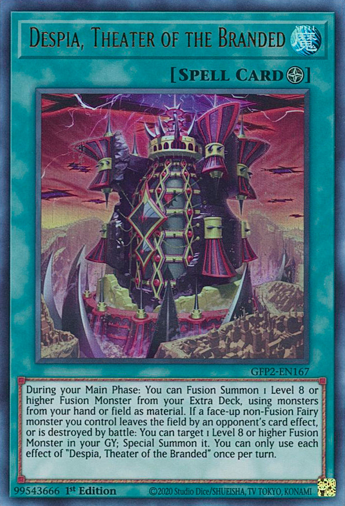 Despia, Theater of the Branded [GFP2-EN167] Ultra Rare | Deep Dive Games St. Marys