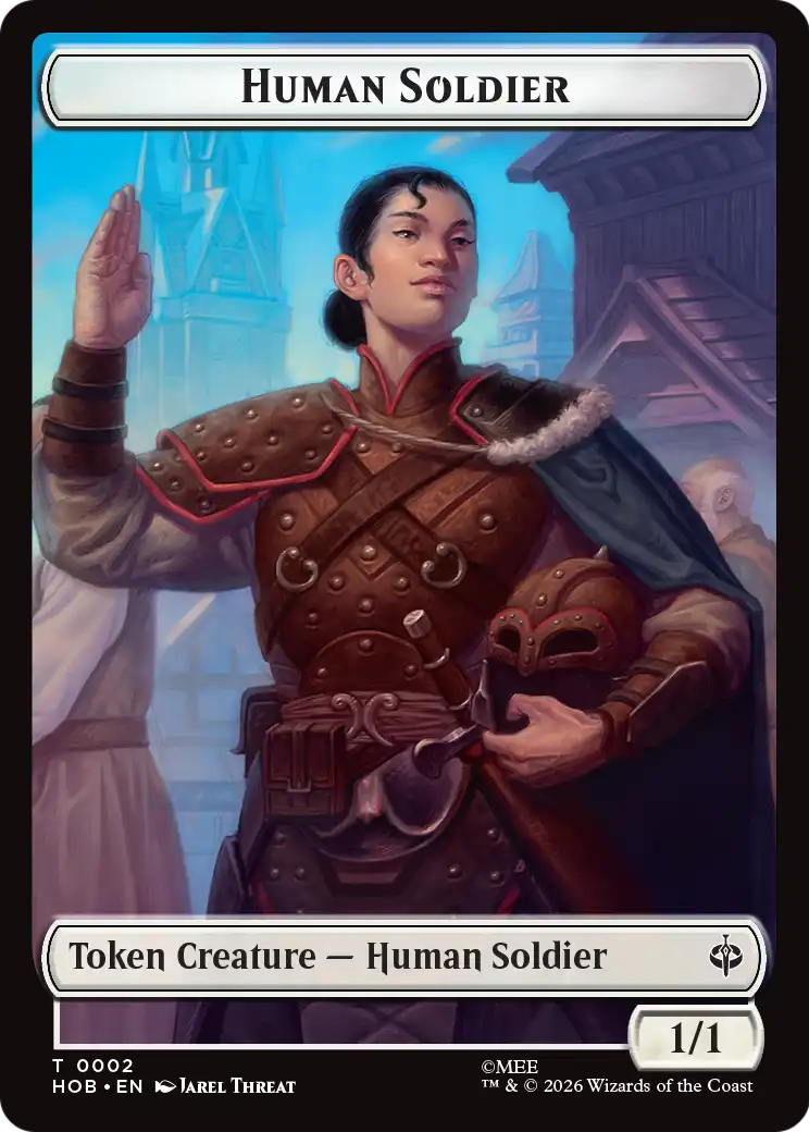 Human Soldier // Dwarf Double-Sided Token [The Hobbit Tokens] | Deep Dive Games St. Marys