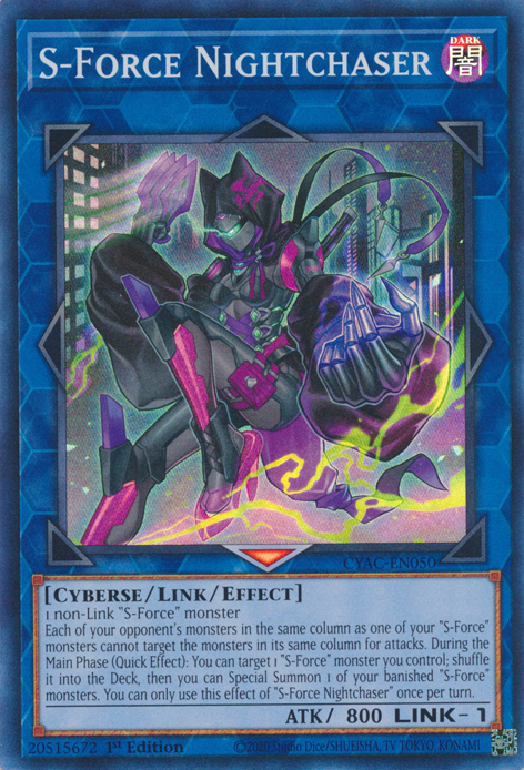 S-Force Nightchaser [CYAC-EN050] Super Rare | Deep Dive Games St. Marys