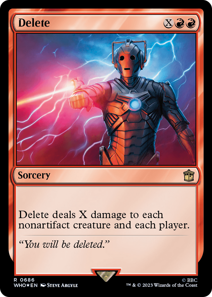Delete (Surge Foil) [Doctor Who] | Deep Dive Games St. Marys