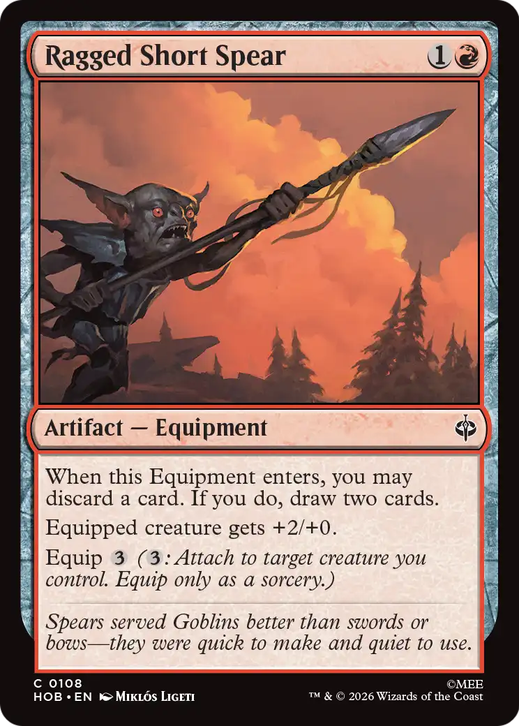 Ragged Short Spear [The Hobbit] | Deep Dive Games St. Marys