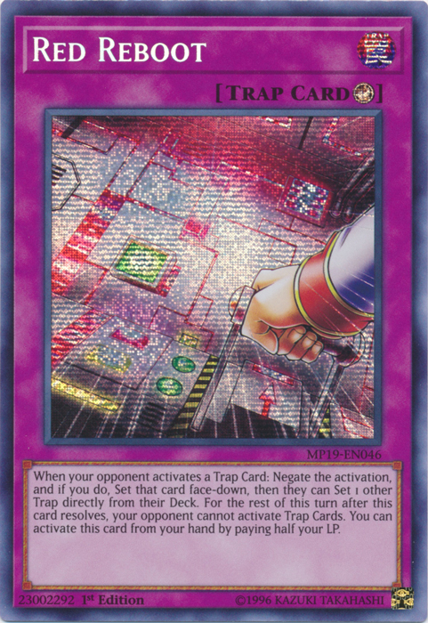 Red Reboot [MP19-EN046] Prismatic Secret Rare | Deep Dive Games St. Marys