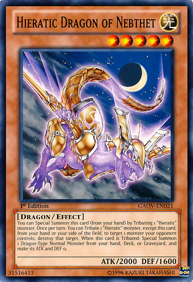 Hieratic Dragon of Nebthet [GAOV-EN021] Common | Deep Dive Games St. Marys